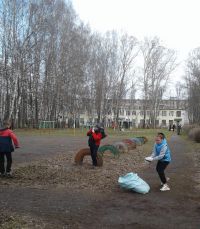 Ученики школы приняли участие во Всероссийском субботнике